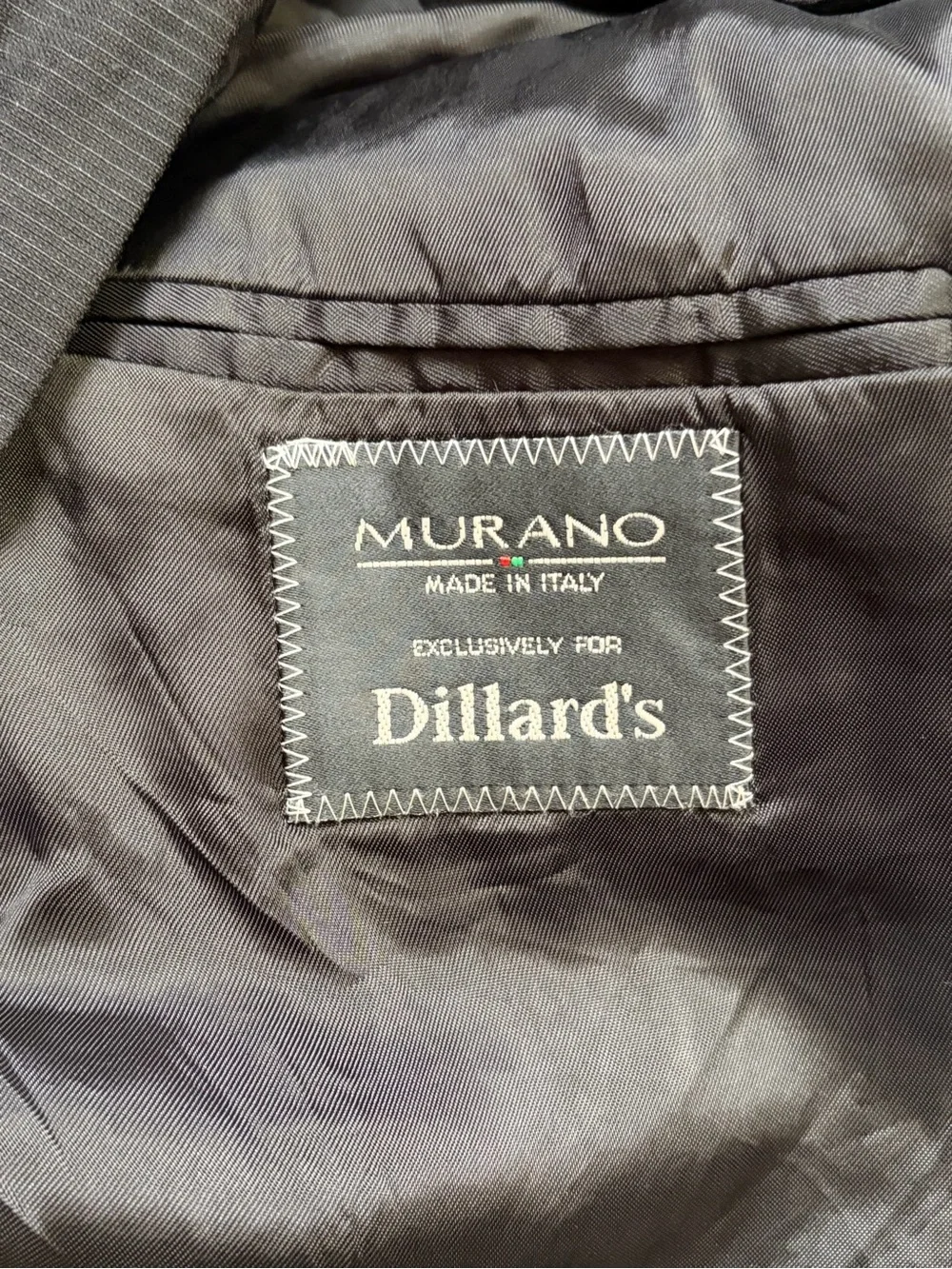 Murano Made in Italy Pinstripe Blazer Men's Suit Jacket